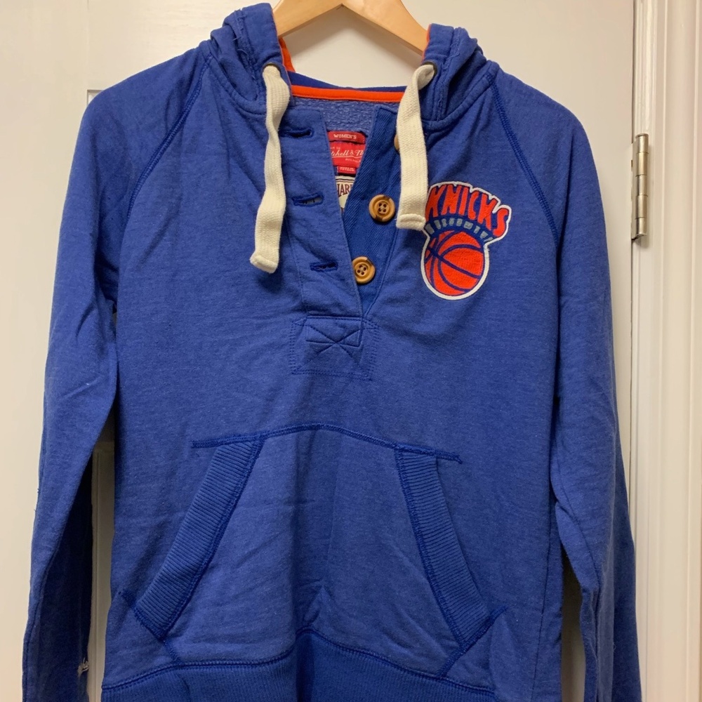 Vintage NY Knicks Hooded Sweatshirt, Women's M